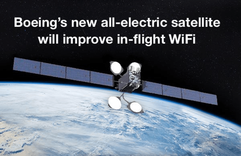 Boeing's new all-electric satellite will improve in-flight WiFi