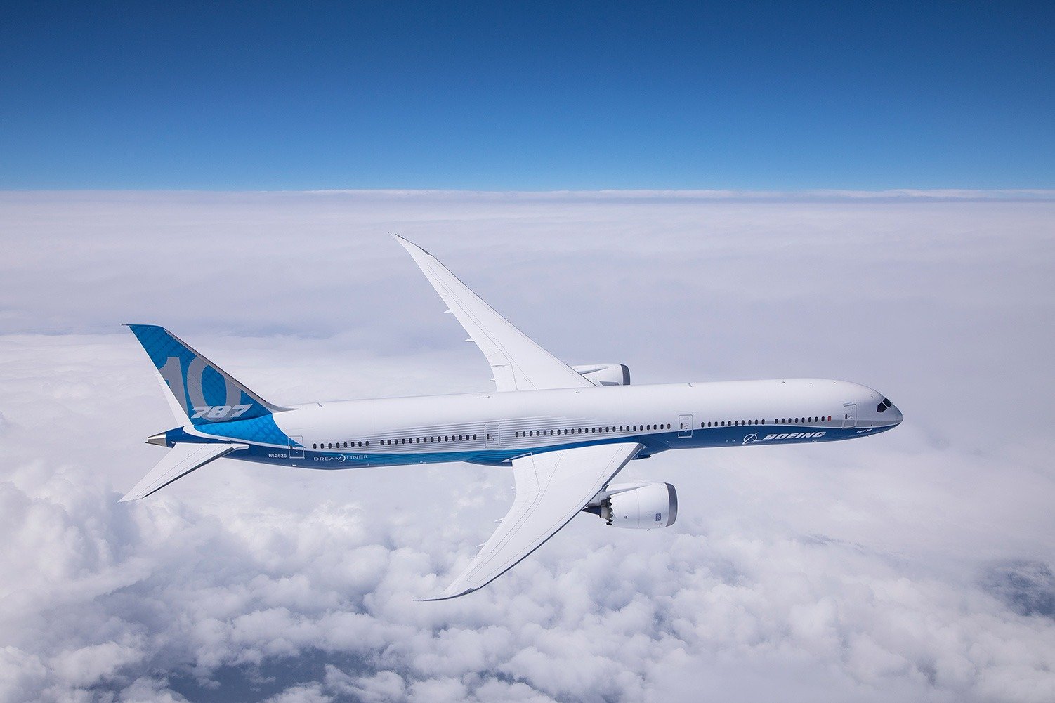 The new Boeing 787 Dreamliner