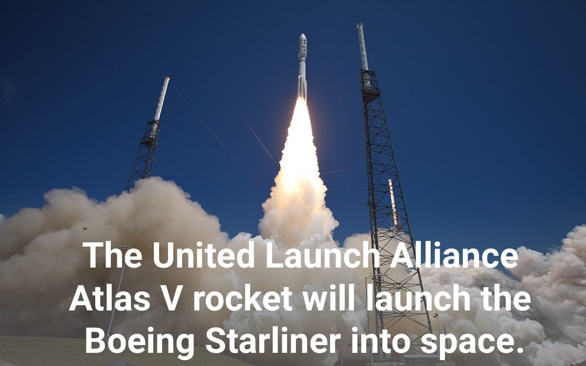The United Launch Alliance Atlas V rocket will launch the Boeing Starliner into space