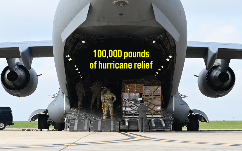 Relief Delivered By The C 17 Watch U S Fly